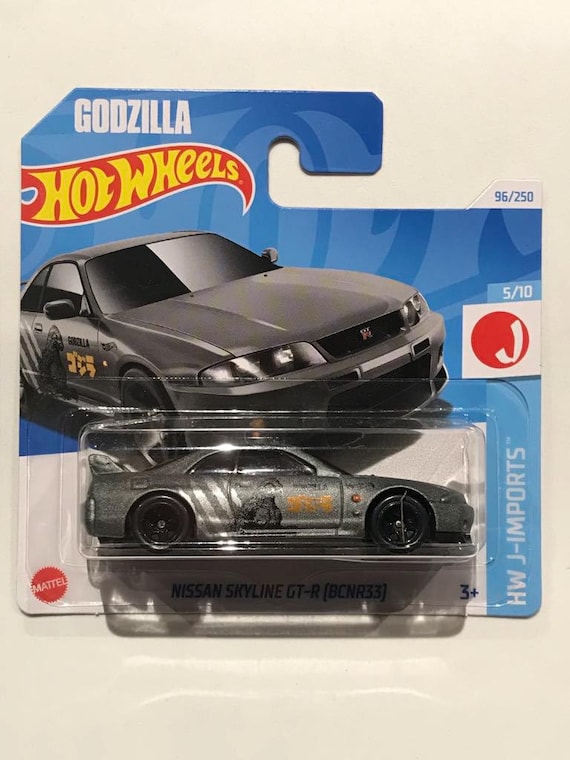 Hot Wheels Nissan Skyline GT-R BNCR33 96/250 Small Card Godzilla