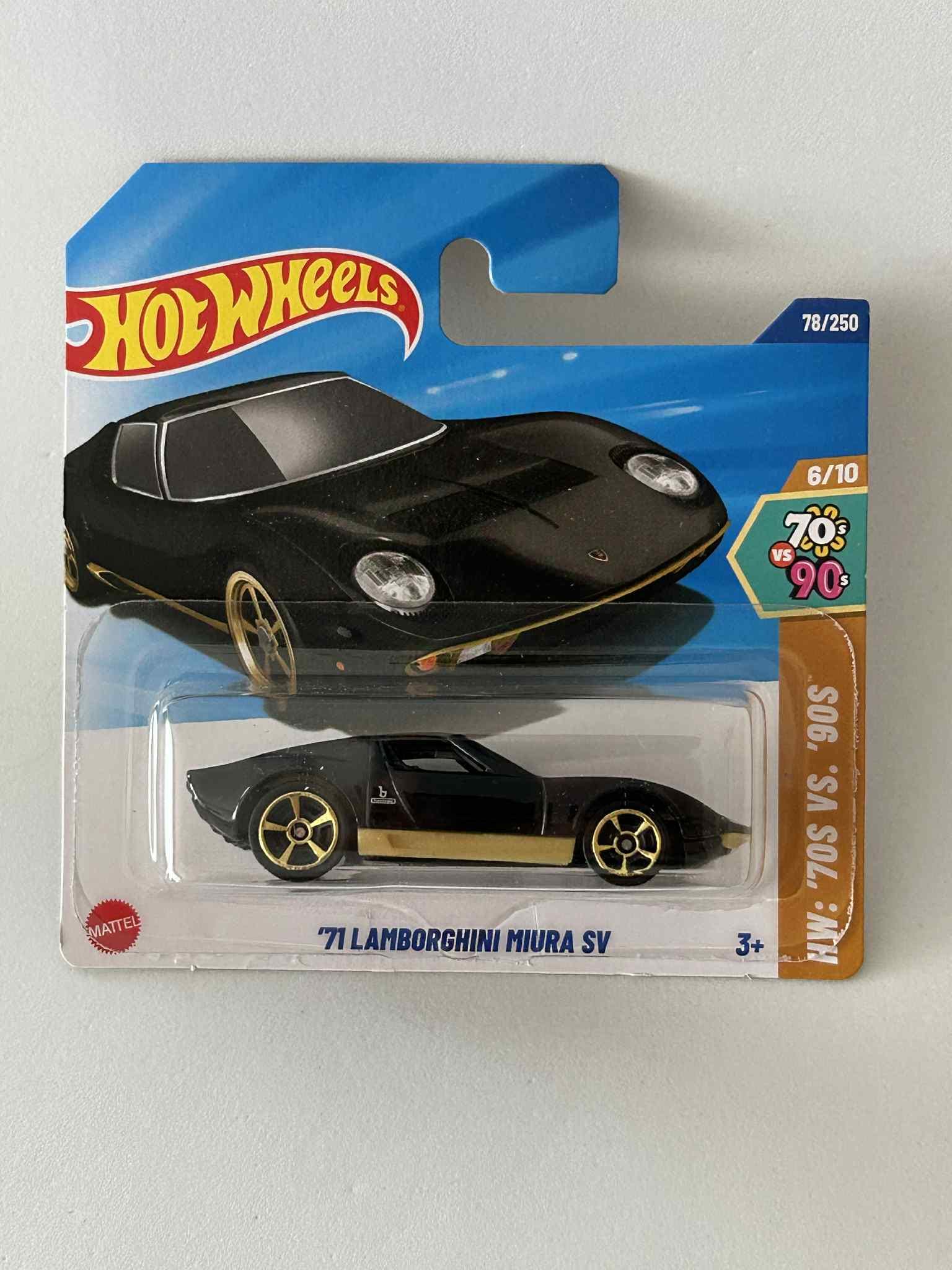 Hot Wheels HW 71 Lamborghini Miura SV 78/250 Small Card - Etsy