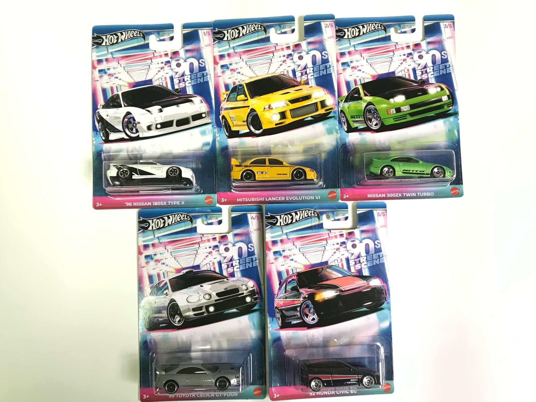 Hot Wheels HW 1/64 2025 90s Street Scene Mix of 5 Cars - Etsy