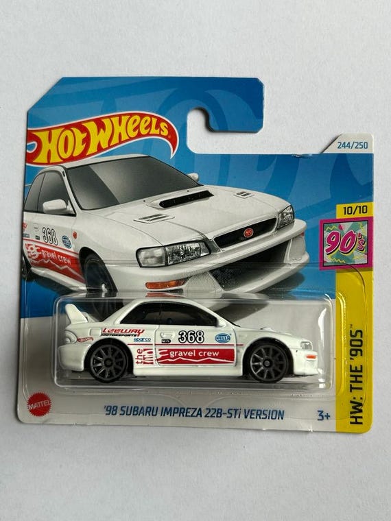 Hot Wheels 98 Subaru Impreza 22B STI Version 244/250 Small Card - Etsy