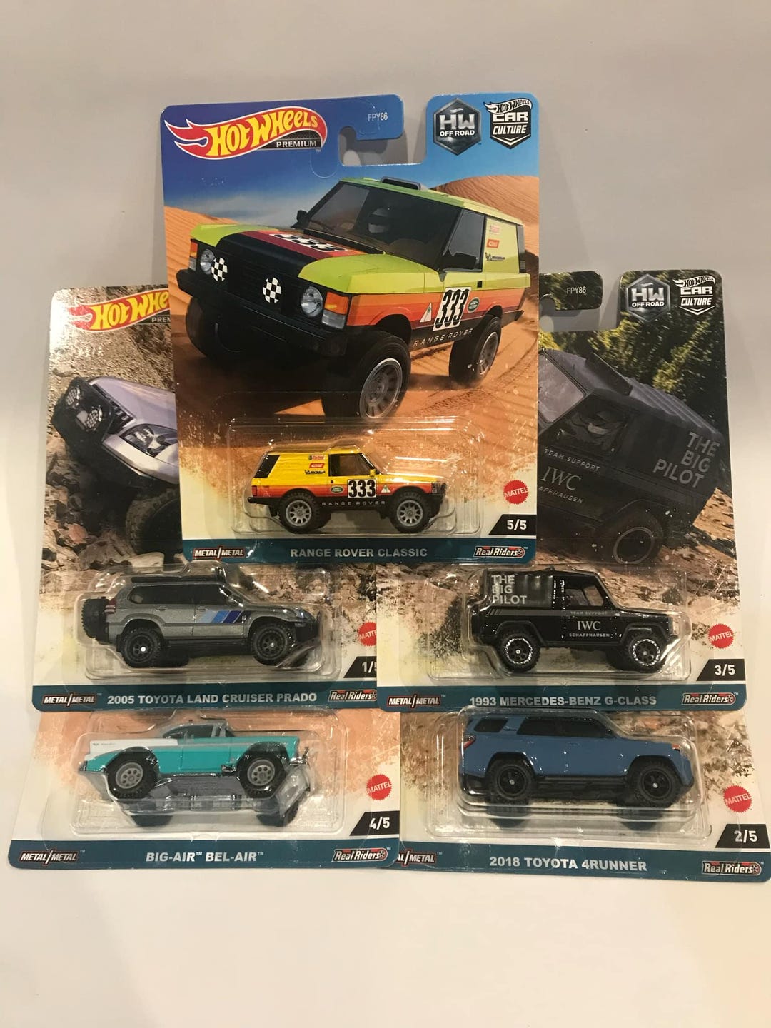 ホットウィール ミニカーセット 5台 ホットウィール HW 1/64 オフロード 5台の車のミックス ホットウィール