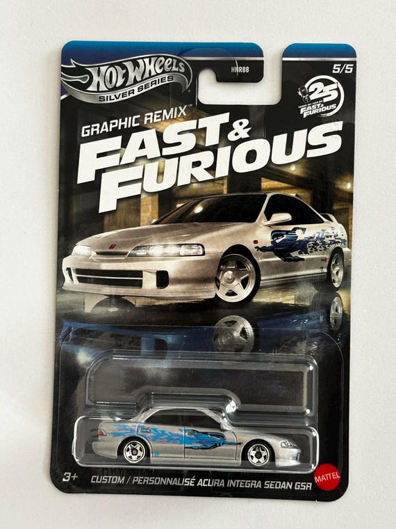 Hot Wheels HW 1/64 Custom Acura Integra Sedan GSR Fast and Furious