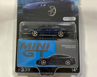 Mini GT Porsche Taycan Turbo S Volcano Grey Metallic