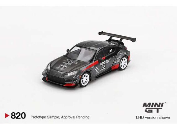 Mini GT 1/64 2024 Toyota GR86 HKS Turbocharged Larry Chen's, Black