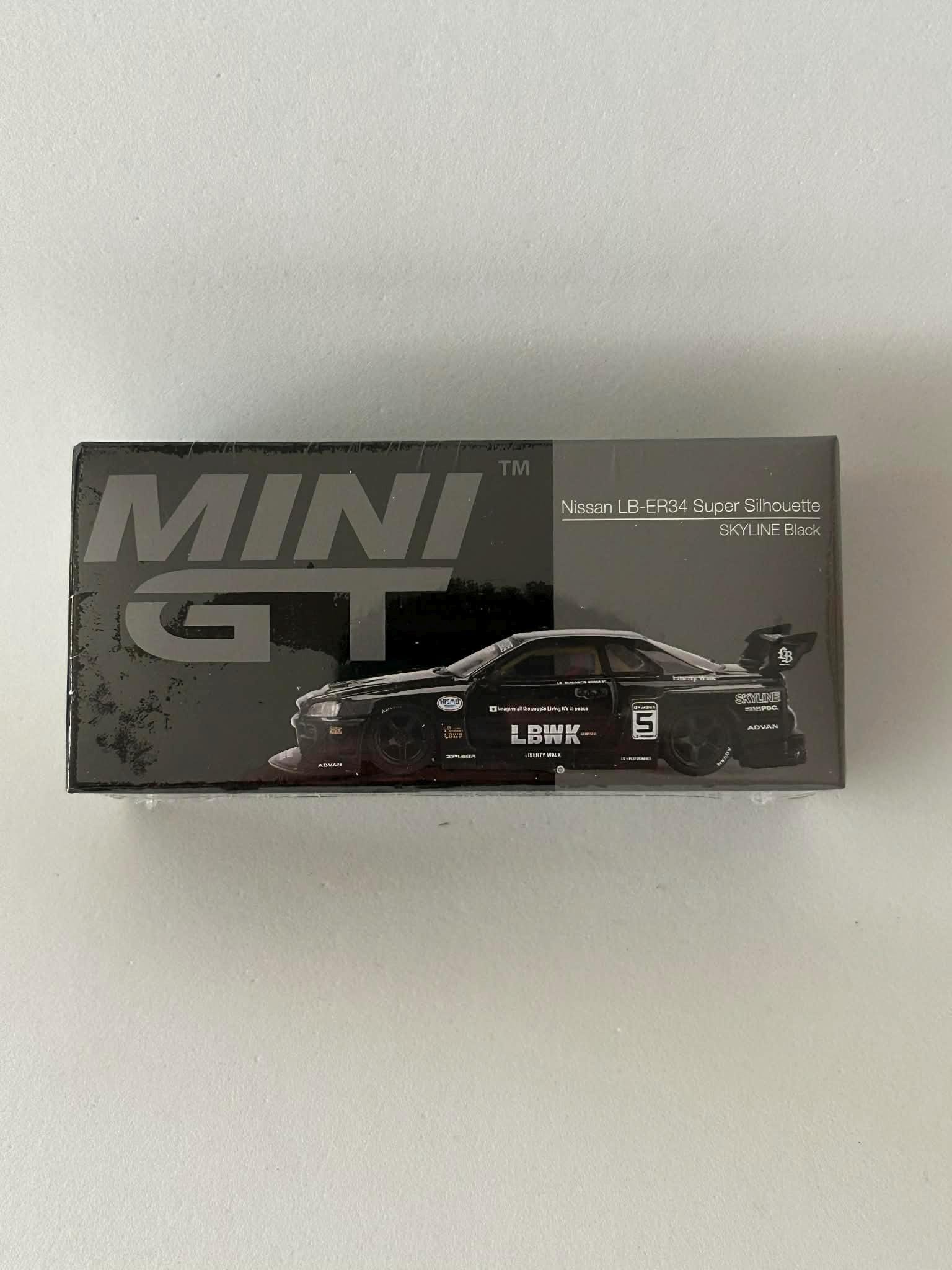 Mini GT 1/64 Nissan Skyline Lb-super Silhouette LB-ER34, Black