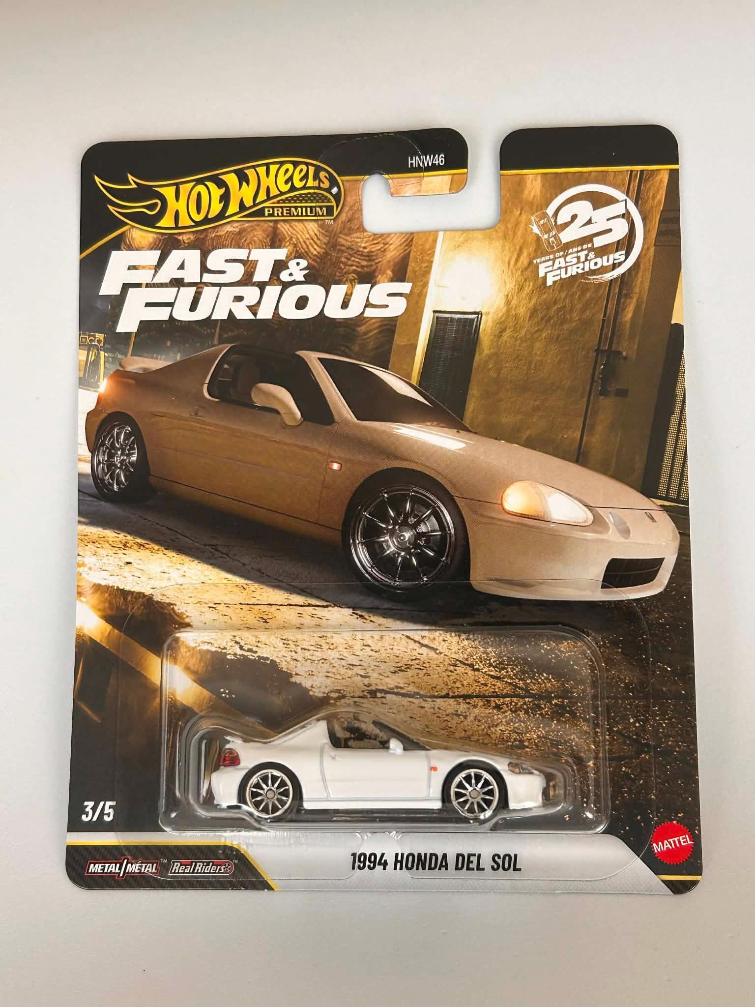 Hot Wheels HW 1/64 Fast & Furious 1994 Honda Del Sol 25 Years - Etsy