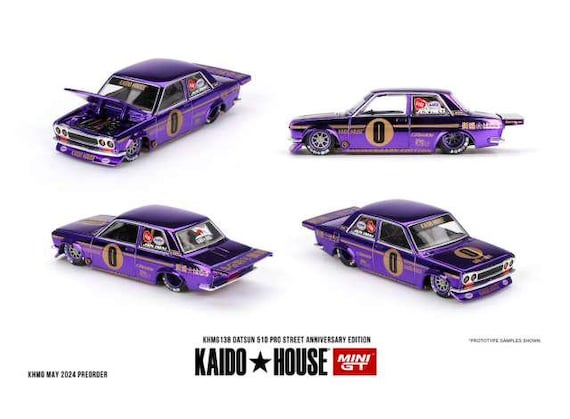 Mini Gt 1/64 1969 Datsun 510 Pro Street Anniversary Edition