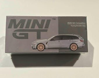 Mini GT 1/64 2024 BMW M3 Touring (G81), Competition Brooklyn Grey