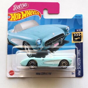 1956 Hot Wheels HW Barbie Corvette 183/250 Small Card