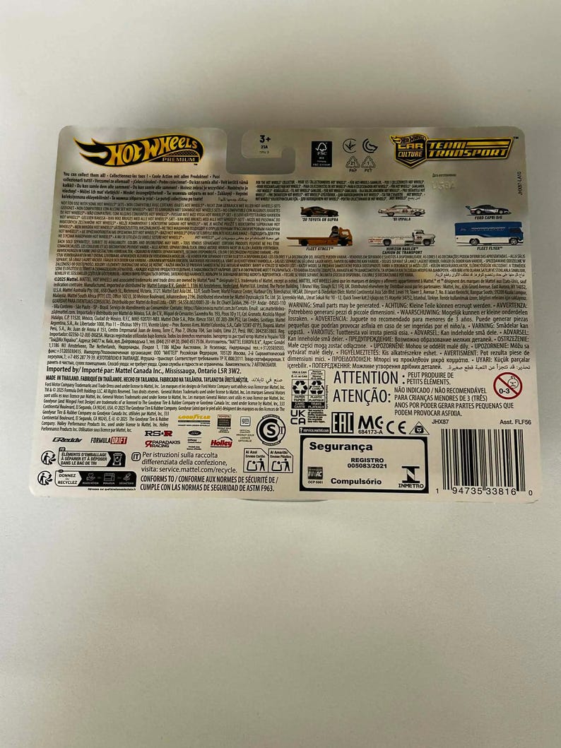 Hw Real Riders Symbol Hot Wheels 1/64 HW Team Transport 20 Toyota GR Supra Plus Fleet Street ...