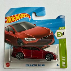 Hot Wheels Tesla Model S Plaid 9/250 Kleine Karte