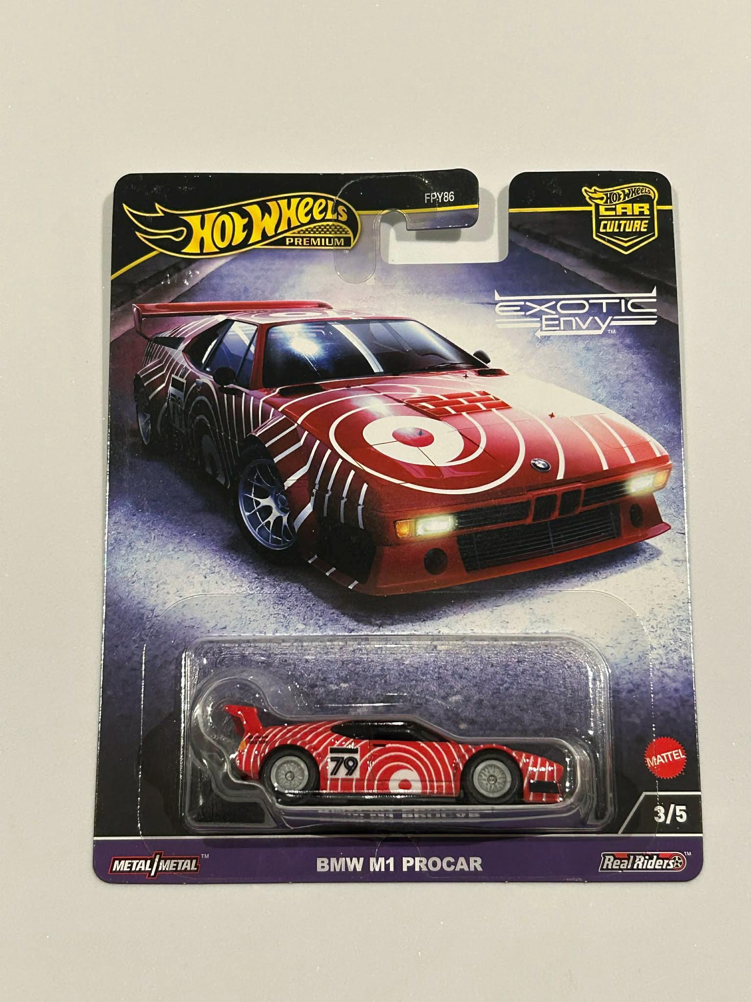 Hot Wheels HW 1/64 Exotic Envy BMW M1 Procar Red - Etsy