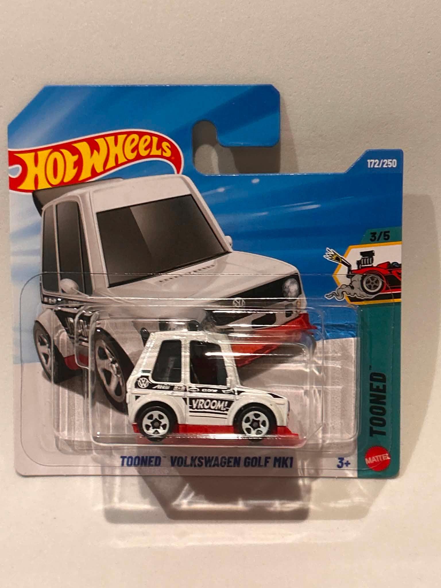 Hot Wheels HW Tooned Volkswagen VW Golf Mk1 172/250 Small Card