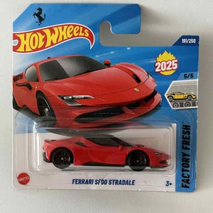 Hot Wheels HW Ferrari SF80 Stradale 191/250 Kleine Karte