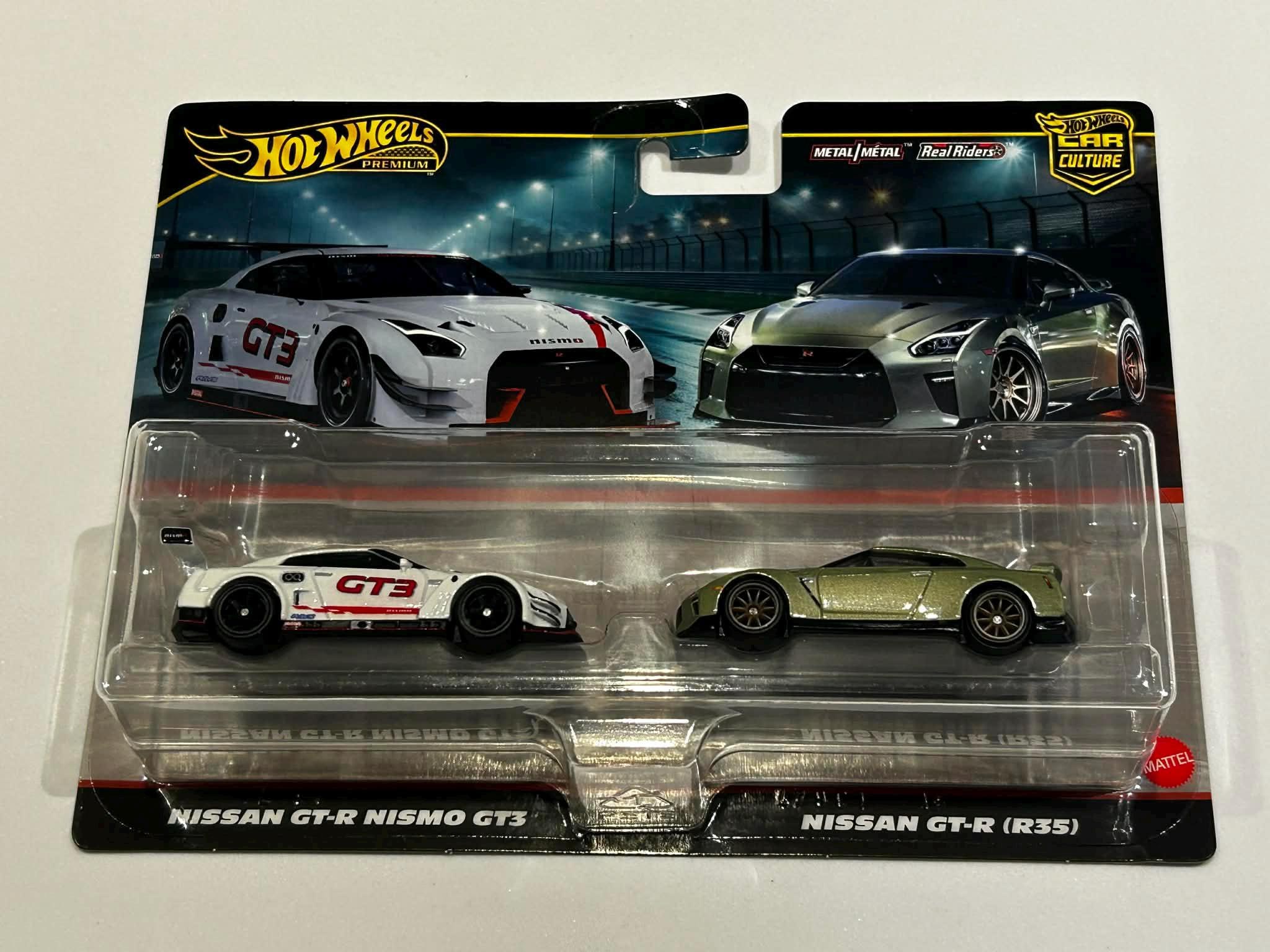 Hot Wheels HW Nissan GT-R Nismo GT3 Plus Nissan GT-R R35 Real