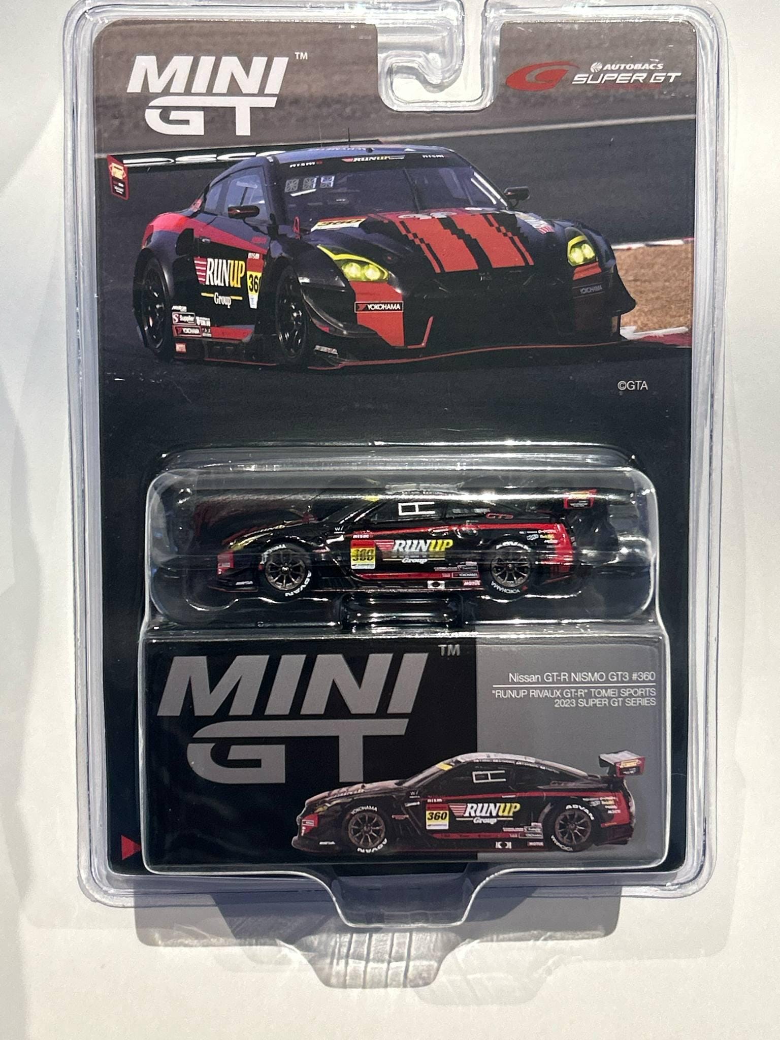 Mini Gt 1/64 2023 Nissan GTR (35) Nismo GT3 #360 Runup Rivaux