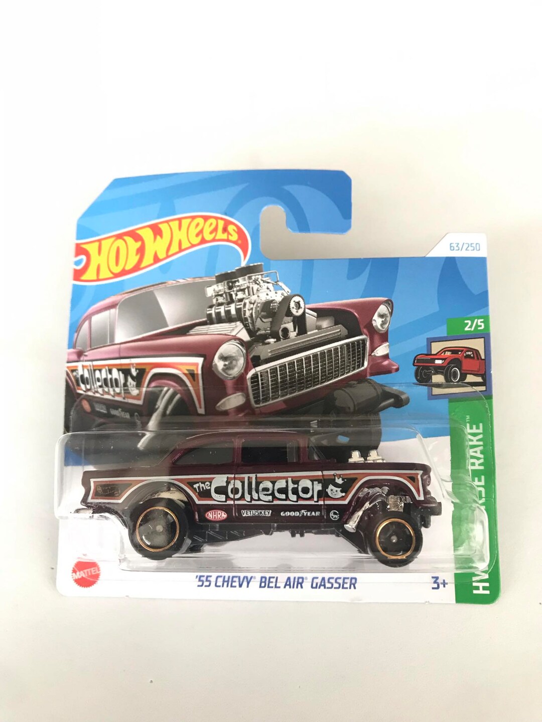 Hot Wheels 55 Chevy Bel Air Gasser 63/250 Small Card Version 2 - Etsy