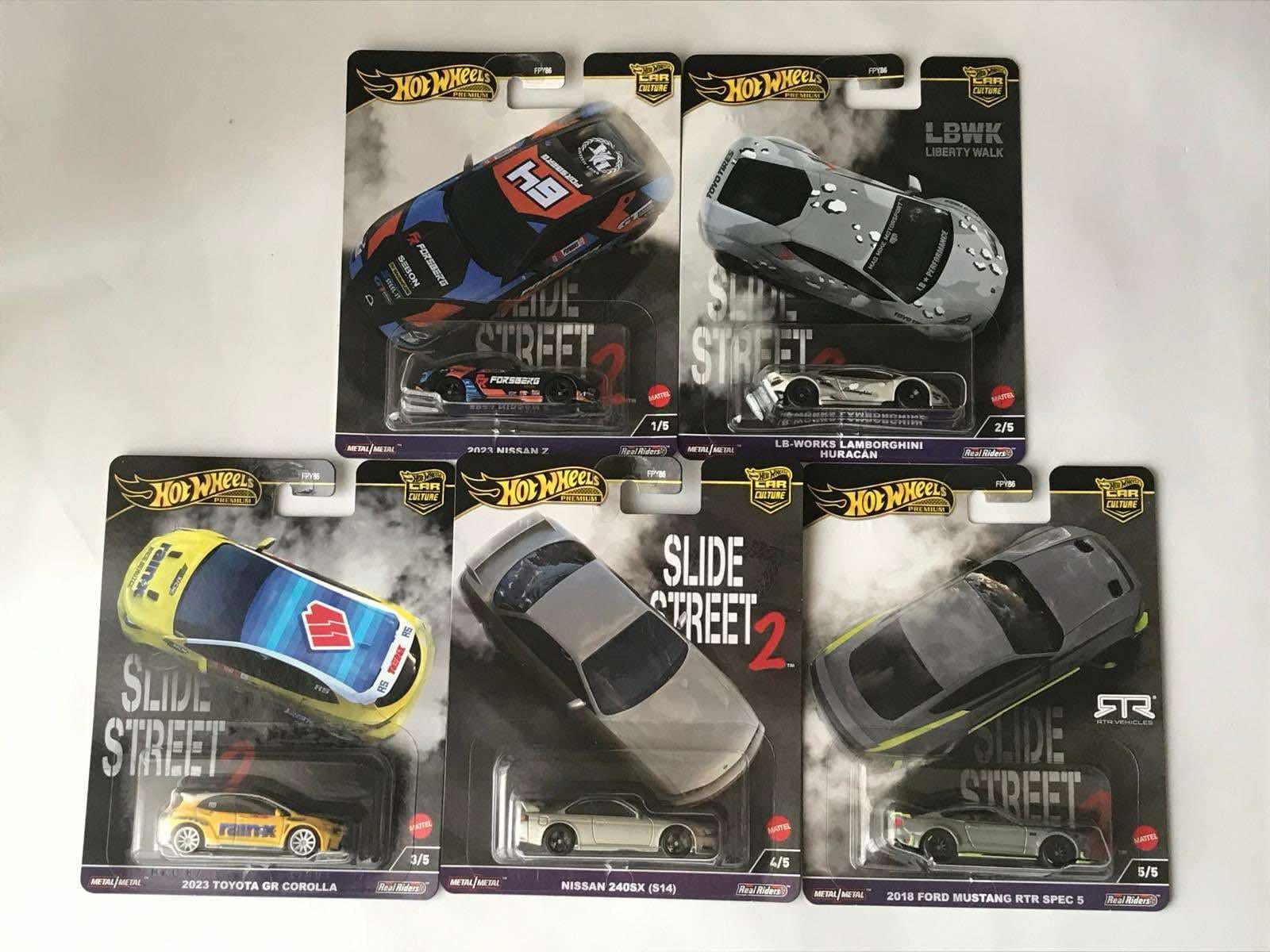 Hotwheels HW 1/64 Slide Street Mix of 5 Cars Hot Wheels HW - Etsy