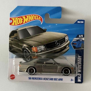 Hot Wheels 89 Mercedes Benz 560 SEC AMG 186/250 Small Card