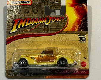 Matchbox 1936 Auburn Speedster 851 Indiana Jones Small Card - Etsy
