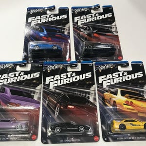 Hot Wheels HW 1/64 Fast and Furious F&F-Mix aus 5 Autos