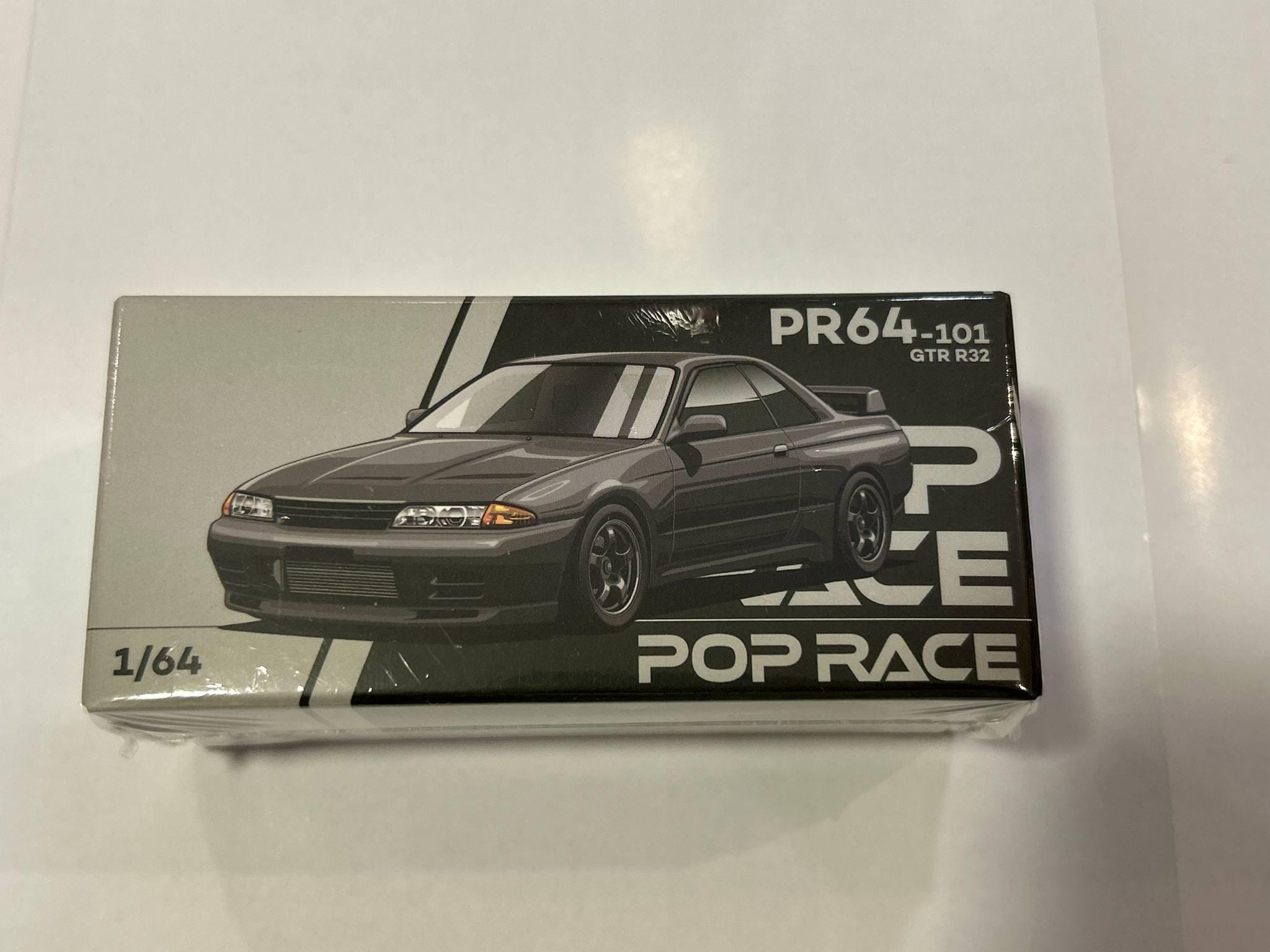 Pop Race Limited 1/64 Nissan Skyline GT-R R32, Gun Metal Metallic