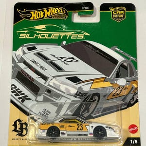 Hot Wheels HW 1/64 LB-ER34 Super Silhouette Nissan Skyline, weiß/gelb