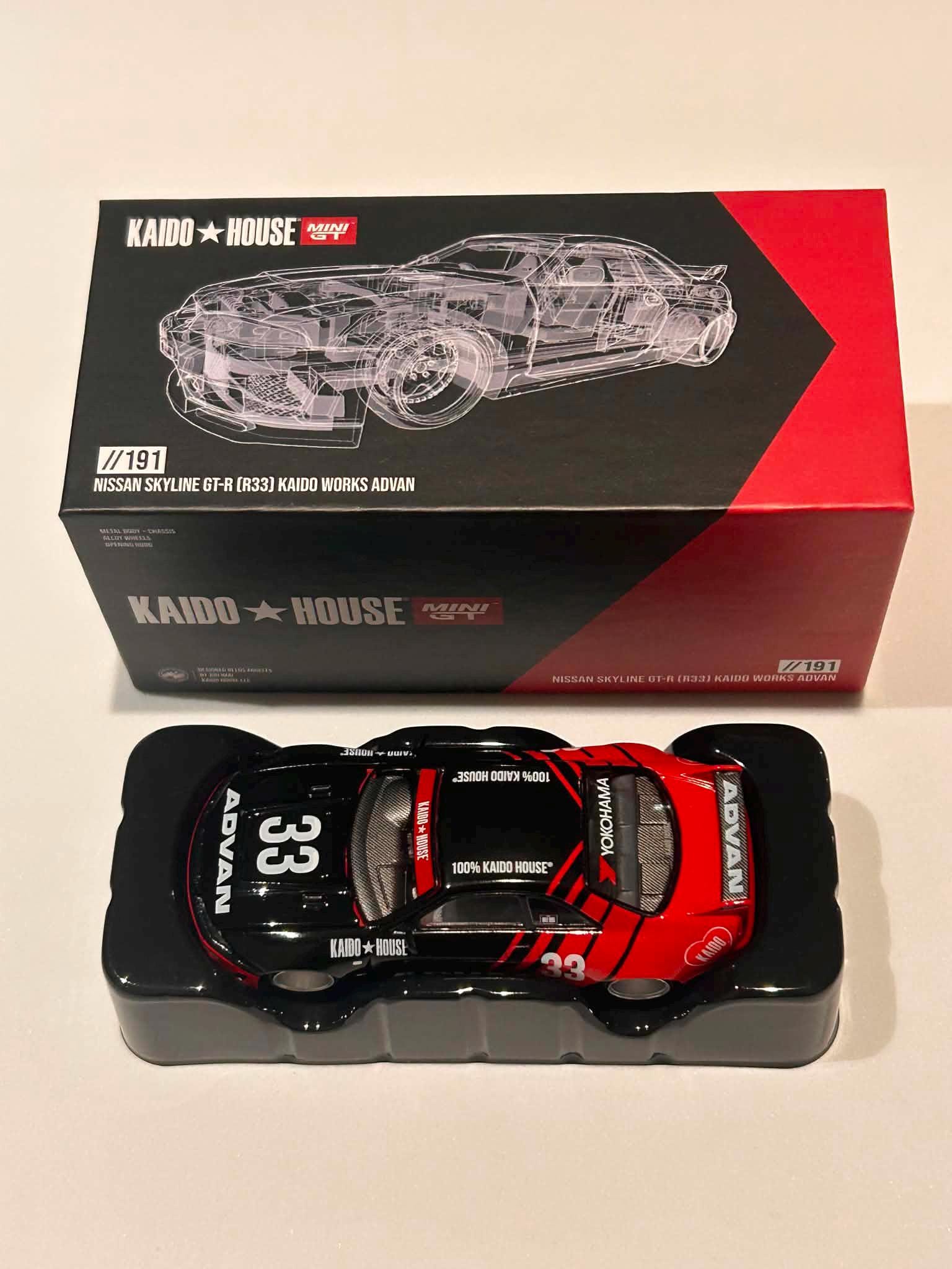 Mini Gt Kaido House 1/64 Nissan Skyline GT-R (R33) Kaido Works