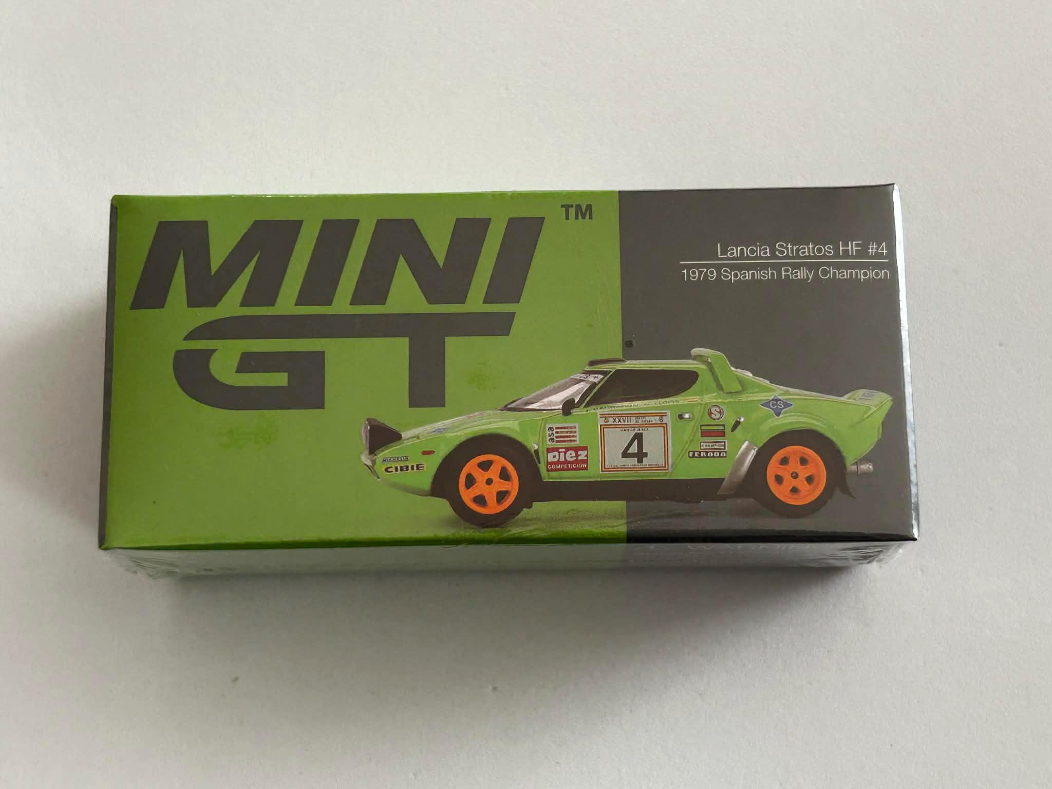 Mini GT 1/64 1979 Lancia Stratos HF #4 Spanish Rally Champion