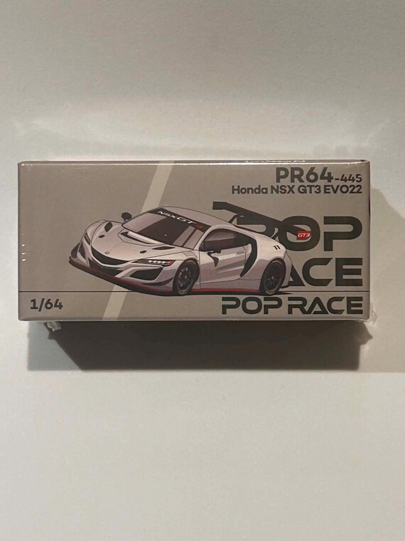 洋書 PRO SPORTS CAR RACING Pop Race Limited 1/64 Honda NSX GT3 EVO22, Silver Brazilian Event