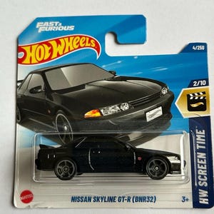 Hot Wheels Nissan Skyline GT-R BNR32 4/250 Kleine Karte Fast & Furious