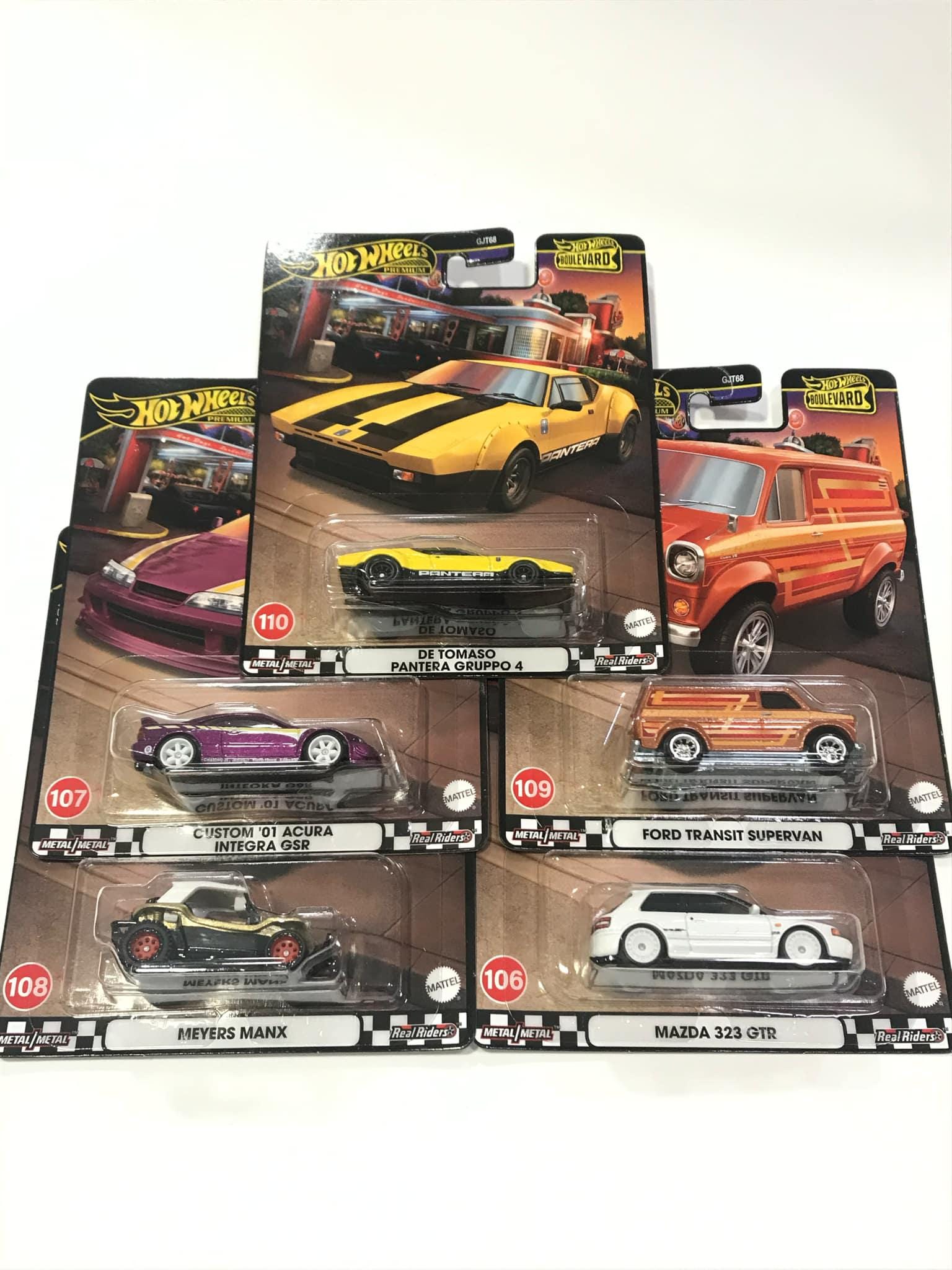 Hotwheels HW 1/64 Boulevard Mix of 5 Cars Hot Wheels HW - Etsy