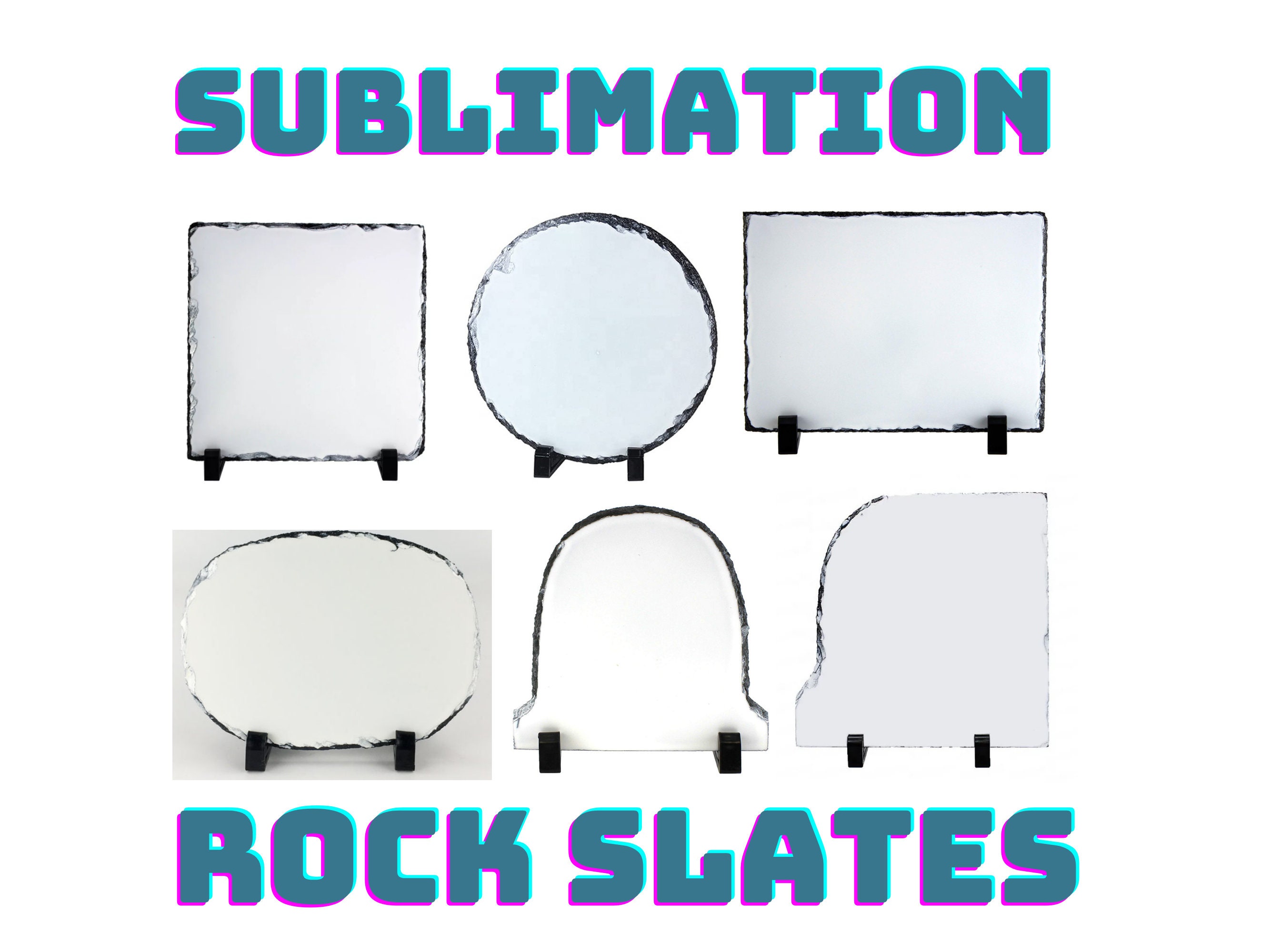 Sublimation ready ROCK SLATE blanks, photo rock slate for sublimation – ACC  Sublimation Blanks & Designs