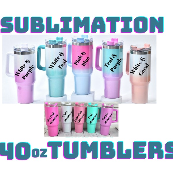 30 Oz Sublimation Tumblers With Handle Designs Etsy
