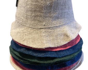 Hemp Manor Nepali Hemp Bucket Hat for Men and Women: Unisex Eco-Friendly Sun Protection from the Himalayas