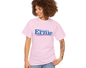 Pink Bert & Ernie Sesame Street Bernie Sanders Political Funny Joke Republican Democrat 2024 &#39;24 Election President Tee Shirt