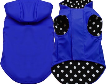 Imperméable à capuche élégant pour chien avec coque résistante à l'eau et sweat à capuche chaud – Parfait pour les promenades pluvieuses !