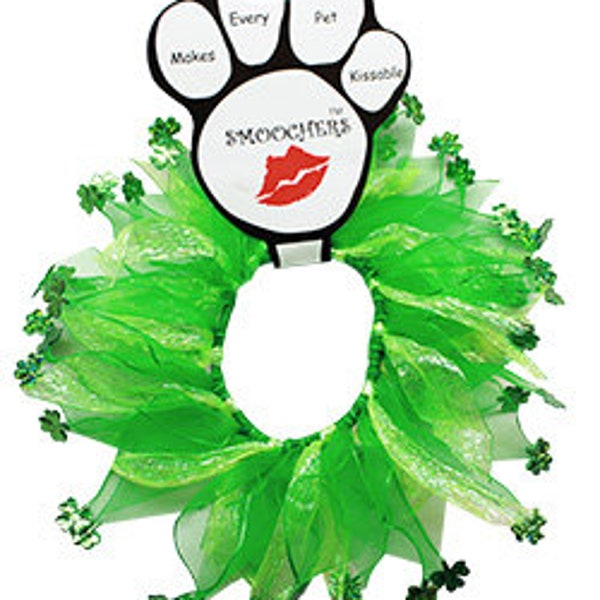 St Patrick's Day Smoocher Necklace for Pets - Perfect for Dogs & Cats-Decorative Wear Only