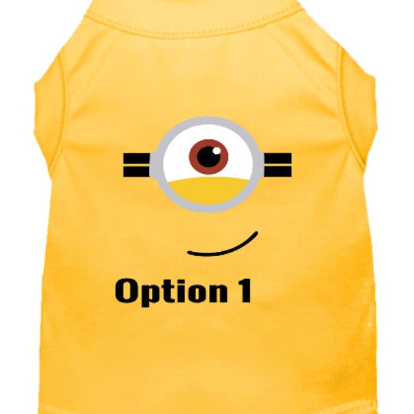 Adorable Yellow Henchman Dog Costume - Minion-Inspired Fun