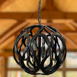 Horse shoe chandelier (18 inch)