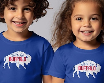 Let's Go Buffalo Toddler Shirt, Game Day Football Tee
