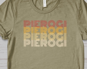 Pierogi Shirt Retro 70s Style Pierogi t shirt, Polish Pierogi shirt, Funny Polish Shirt, Polish Christmas Gifts, Funny Polish Gifts