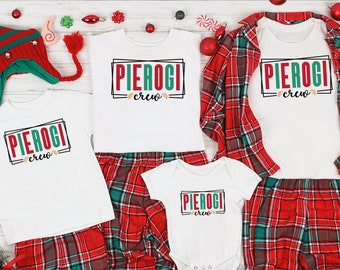 Family Christmas Pierogi Crew Shirts, Funny Polish Sweatshirts Christmas, Pierogi Tee Shirts, Polish Pierogi Shirt, Christmas Family Reunion