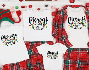 Pierogi Crew Shirts, Kids Pierogi Shirts, Women&#39;s Pierogi Shirt, Funny Polish Tshirt Toddler Polish Christmas, Girls Pierogi Making Team Tee