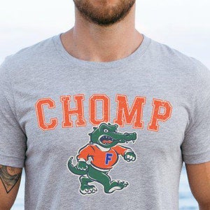 Funny Gator Shirt Men, Chomp Florida Sweatshirt, Women Football University Shirts, Fl Women&#39;s Apparel, Florida Football T-shirt Men&#39;s Tees