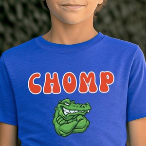 Gator Shirt Kids, Florida Chomp Sweatshirt, Retro Florida Football Shirts FL Youth Crewneck Sweaters Florida Tshirts Men Matching Tee Shirts