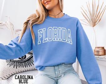 Florida Game Day Sweatshirt, Vintage College State Pride Crewneck, Perfect Birthday Gift Idea, Unisex