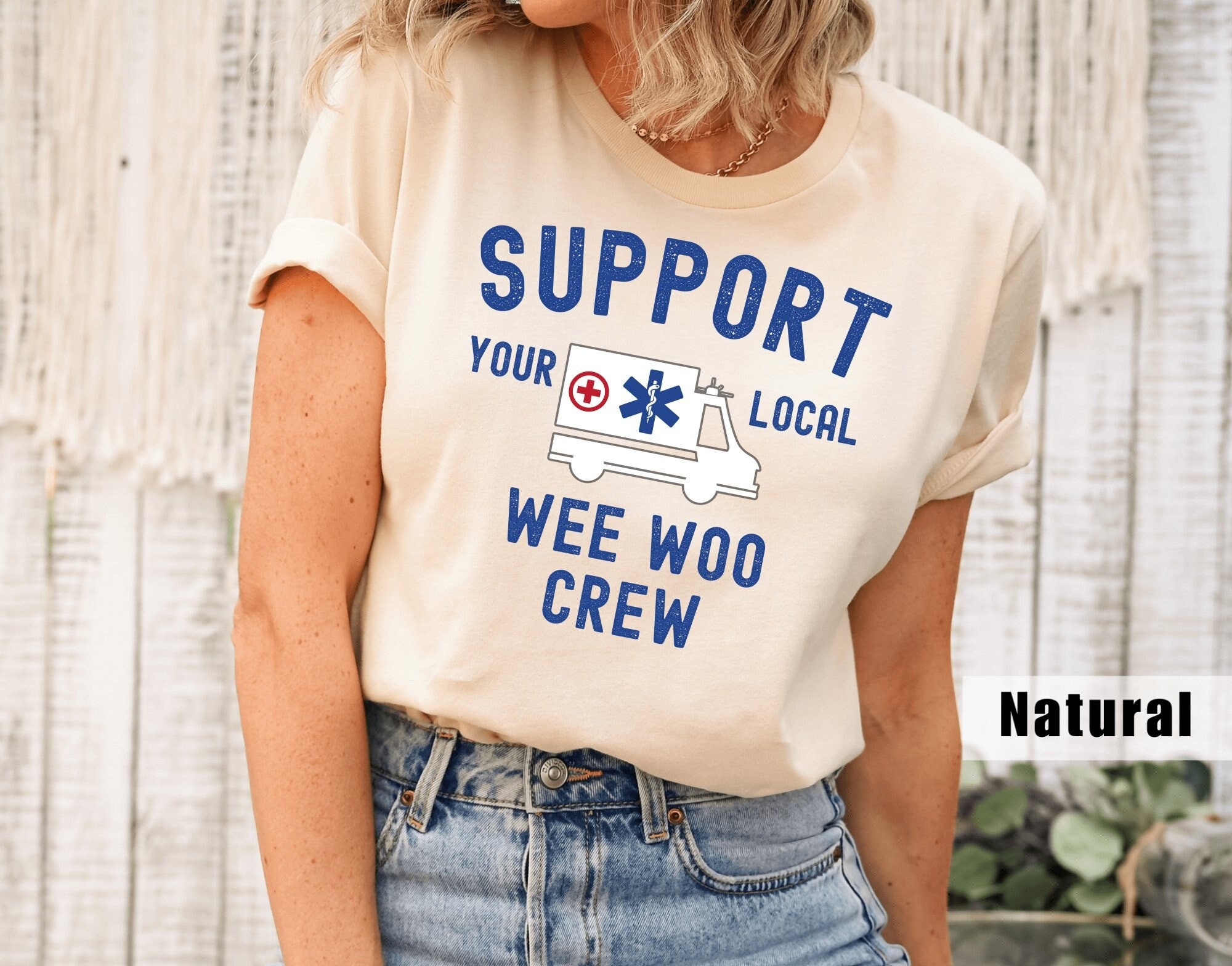 Funny EMS Shirt, Wee Woo Crew Shirts, Paramedic Shirt