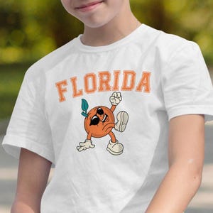 Cute Florida Shirt Kids Florida Oranges Gator Sweatshirt, Vintage University Shirts, Womens Clothing, Gator Shirt Mom, Aunt Niece Toddler