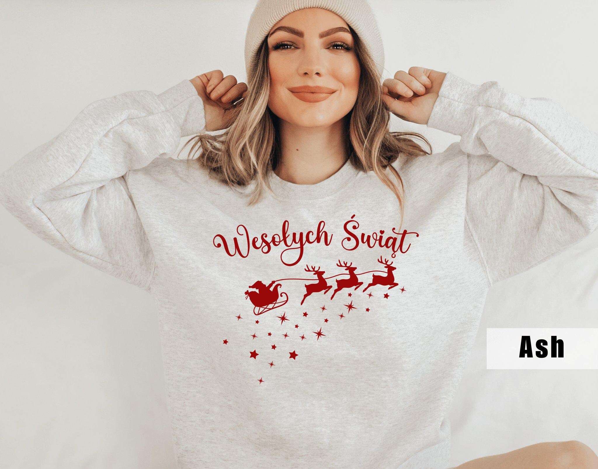 Polish Shirt Women, Christmas Sweatshirt Wesolych Swait, Merry Christmas in Polish T Shirts, Poland Polska Gift Babcia Shirt, Busia, Ciocia